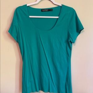Ralph Lauren Women's Teal T shirt.